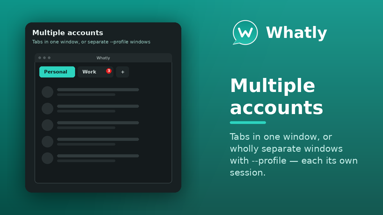 Multiple accounts