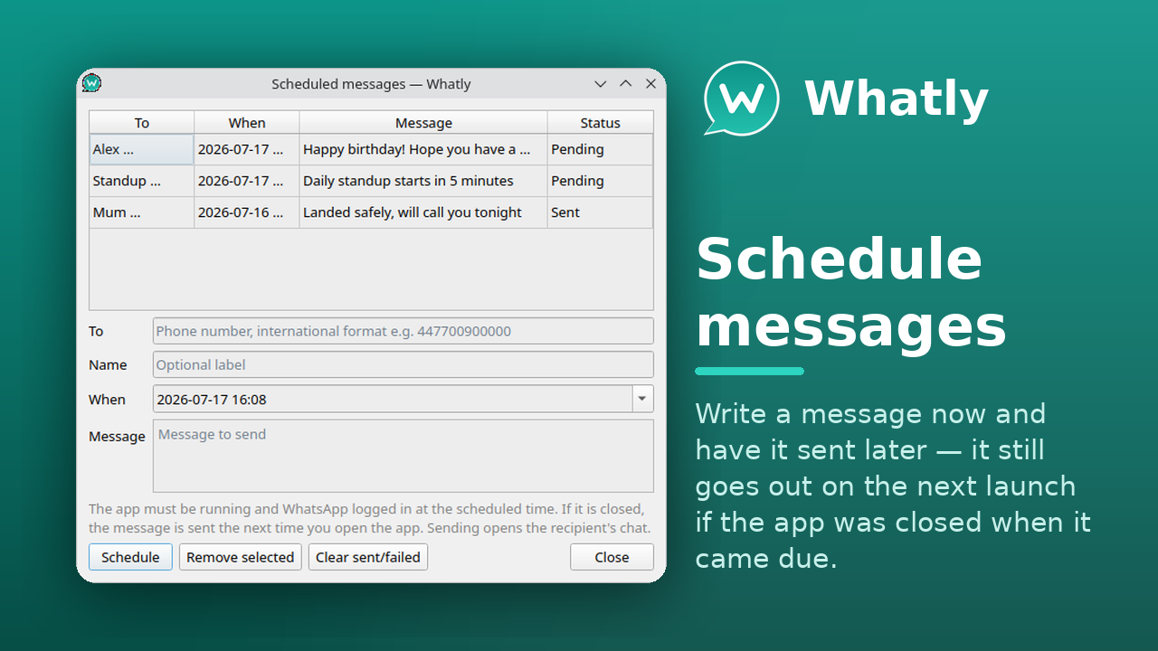 Scheduled messages